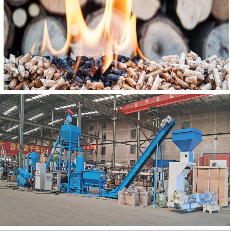 Linea di produzione di pellet di biomassa ad alta capacità da 1 a 10TPH per la produzione di pezzetti di legno di paglia di pino