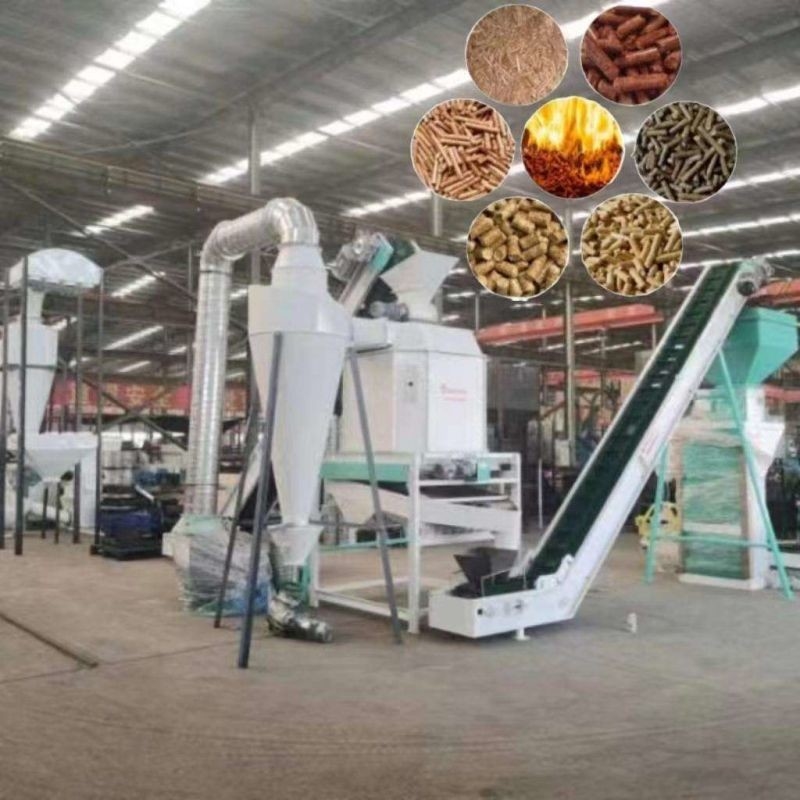 0.5 - Linea di produzione di legno della pallina di capacità di 10 TPH linea di produzione della biomassa di 6mm-12mm