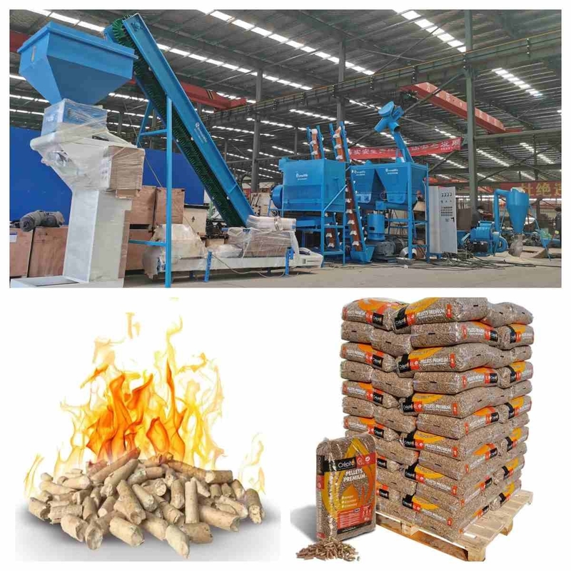 Macchina di legno piena automatica dell'espulsore della pallina dell'attrezzatura di produzione della pallina 800-1000kg/H