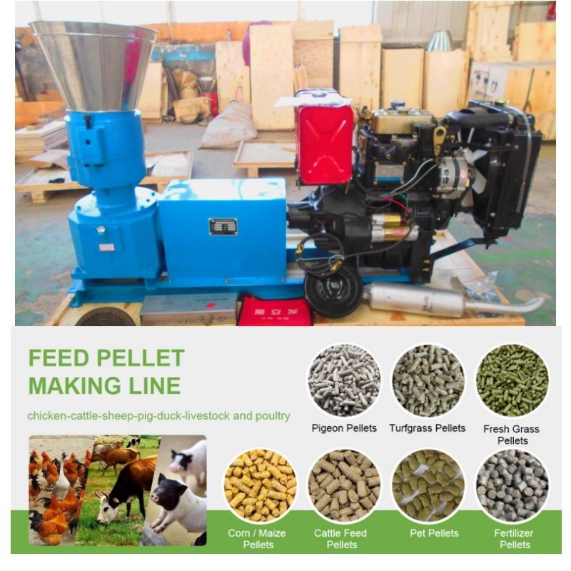 100-1200 mulino della pallina dell'alimentazione di Kg/Hour con il motore elettrico o il motore diesel