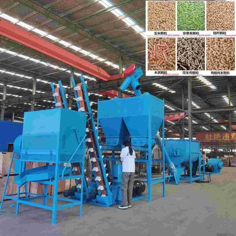 Linea di produzione standard della pallina dell'alimentazione A1 1-20t/H per l'elaborazione dell'alimentazione animale