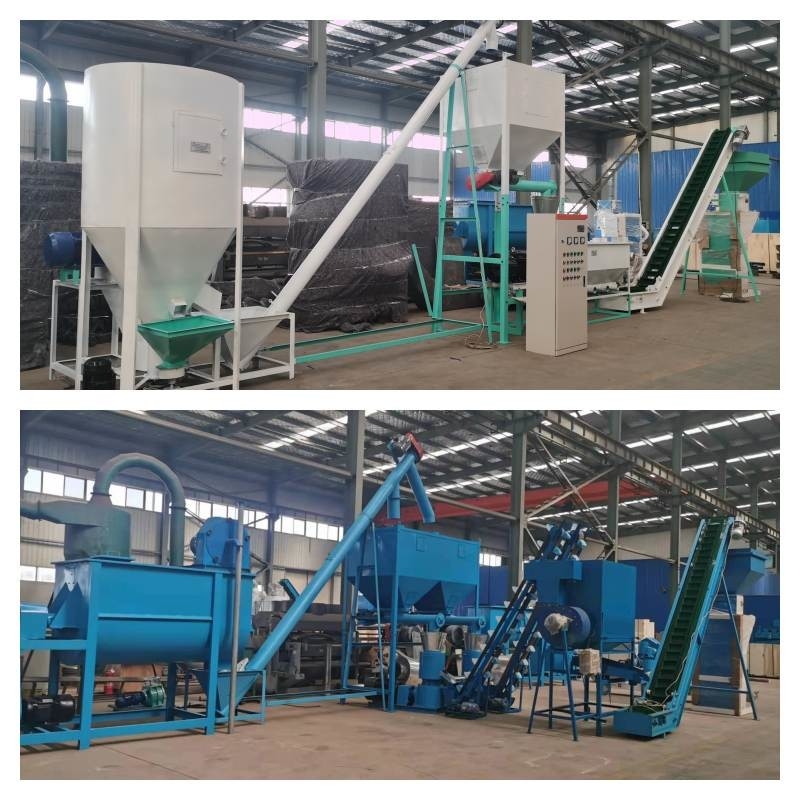 linea di produzione della pallina dell'alimentazione animale 1000kg/H granulatore della pallina dell'alimentazione di 1-12mm