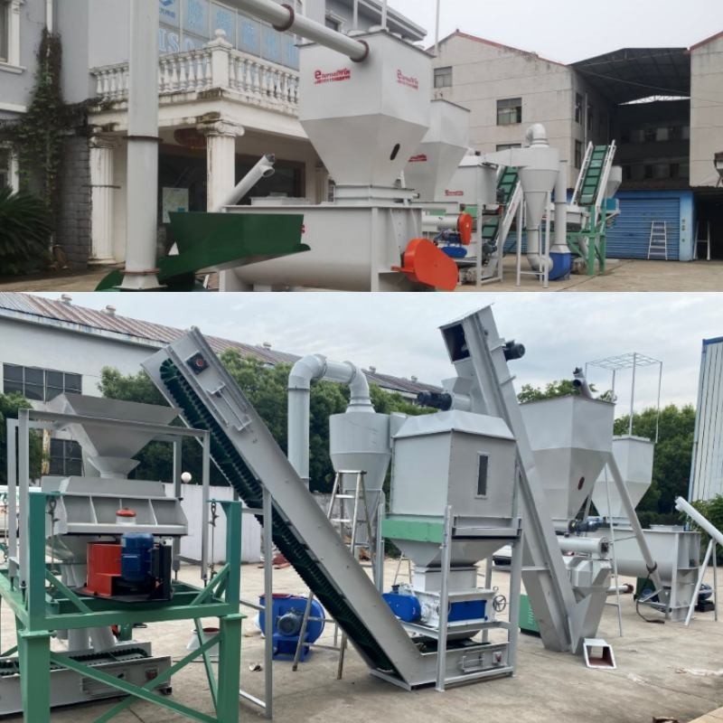 100kg alla linea di produzione della pallina dell'alimentazione di 10 Ton Pellet Mill Machine Animal combustibile della biomassa