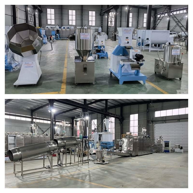 linea di produzione di galleggiamento dell'alimentazione del pesce 0.5-2t/H con l'espulsore del cibo per cani della muffa di 1-12mm