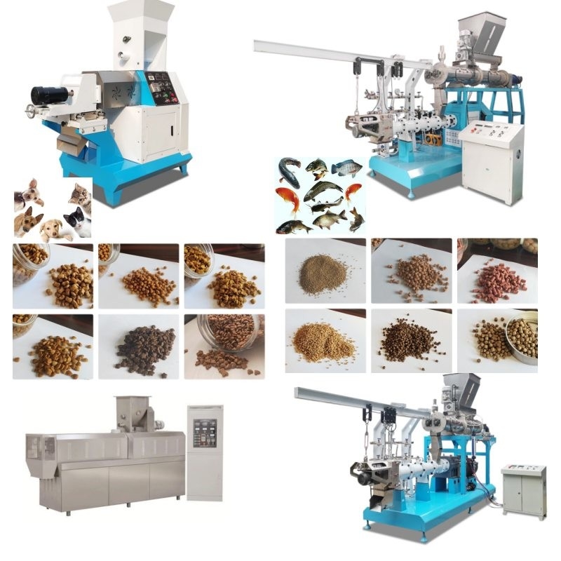 50-2000 linea d'affondamento/di galleggiamento di kg/h del pesce dell'alimentazione dell'espulsore con la dimensione 0.8-12mm della pallina