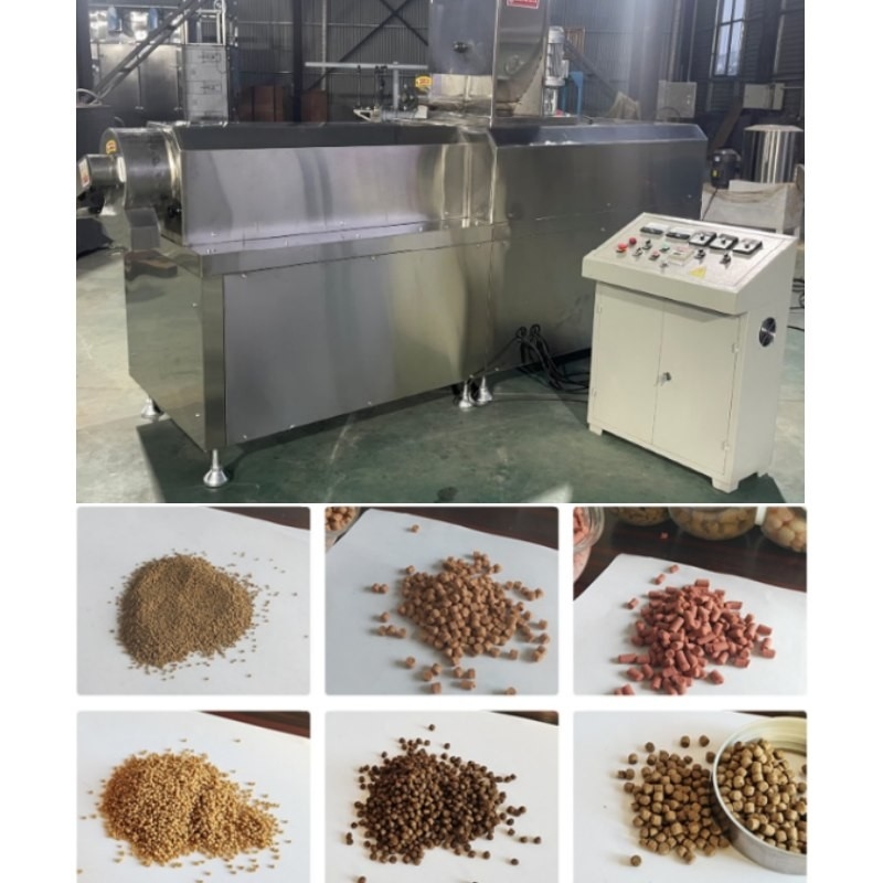 Pallina di galleggiamento dell'alimentazione del pesce dell'OEM 0.8-12mm che fa l'espulsore del cibo per cani dell'animale domestico della macchina