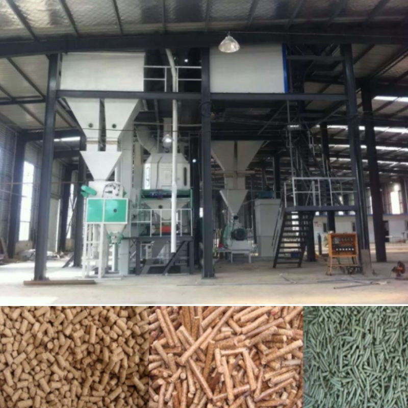 1-10 T/H 	Linea di produzione della pallina dell'alimentazione animale pallina del pollame del bestiame che fa macchina