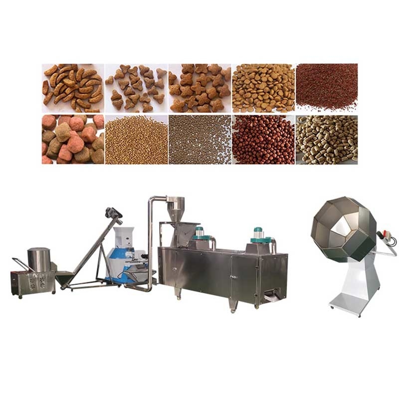 linea di produzione del cibo per cani della macchina della pallina dell'alimentazione dell'animale domestico 100-500Kg/H acciaio inossidabile
