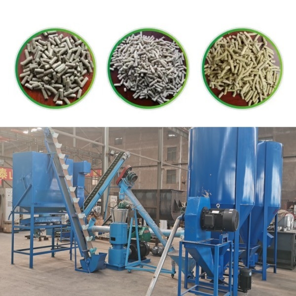 il piano dell'azienda agricola della macchina della pallina dell'alimentazione animale 100-1200kg/H muore cibo per cani del mulino della pallina