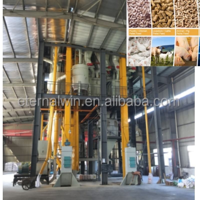 Macchine per la lavorazione dei mangimi 2-18mm Ring Die Granulator Pellet Mill Pellet Making Animal Feed Pellet Machine Farm