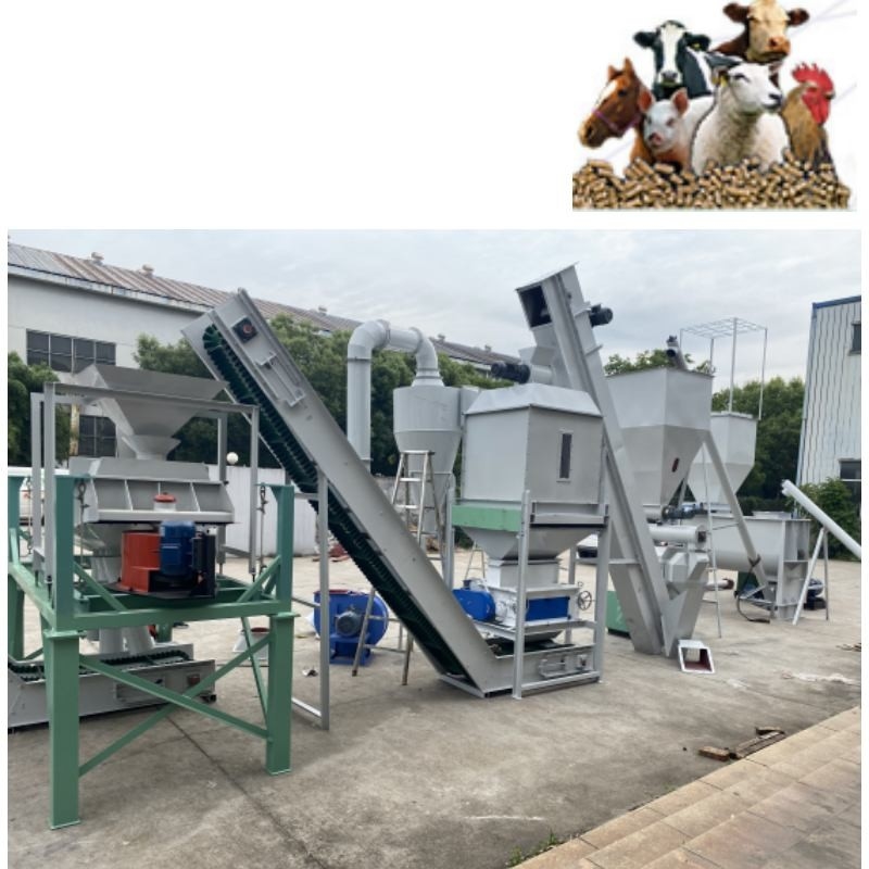 la linea di produzione della pallina dell'alimentazione animale 500kg/H Ring Die Poultry Feed Pellet macina l'alimentazione animale