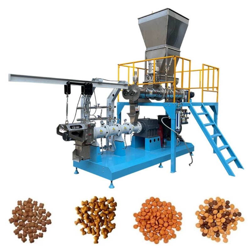 500-1000kg/H tipo asciutto mulino gemellato della pallina dell'alimentazione del gamberetto della vite dell'espulsore dell'alimentazione del pesce