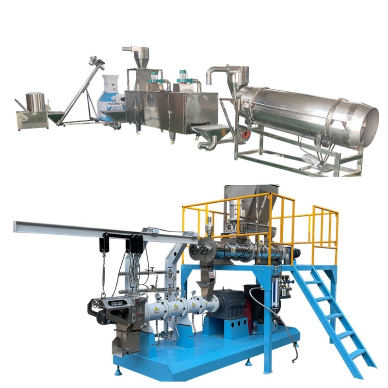 linea di produzione di galleggiamento dell'alimentazione del pesce 500-600kg linea bagnata di produzione alimentare dell'animale domestico di 10mm