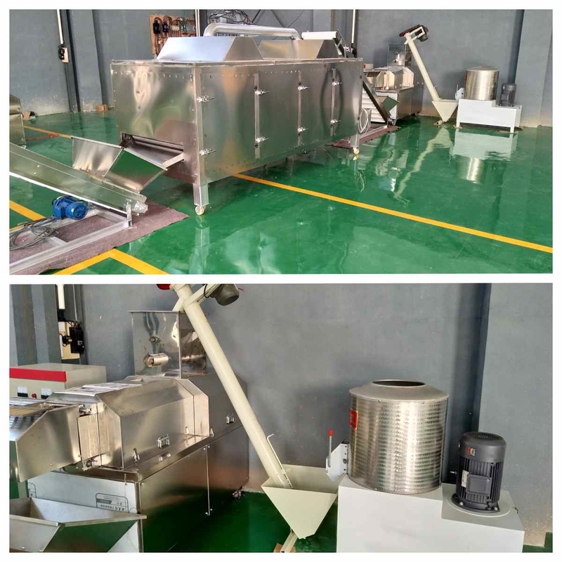 Linea di trasformazione asciutta dell'alimento per animali domestici dell'alimentazione del pesce di Cat Food Making Machine 37-160kw del cane