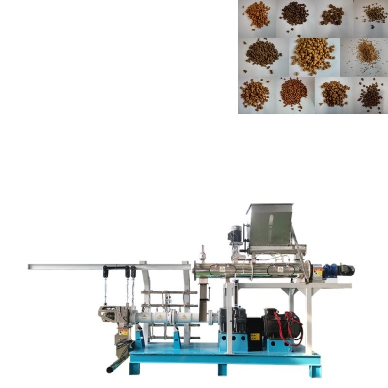 Tipo bagnato di galleggiamento linea della macchina dell'espulsore dell'alimentazione del pesce della vite gemellata della macchina dell'alimentatore del pesce