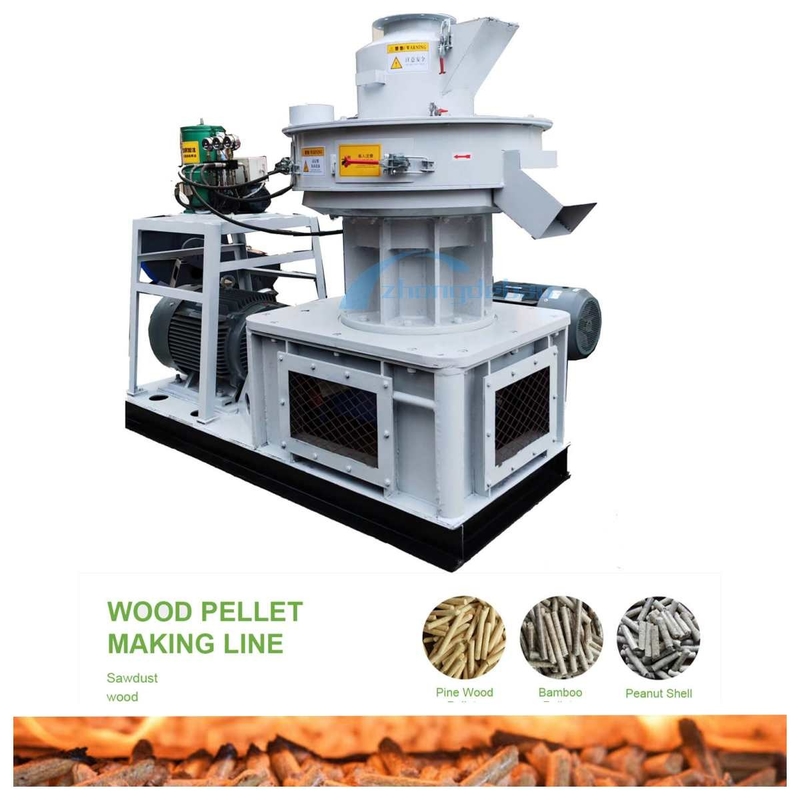 Macchina di modello 1000kg/H Ring Die Pellet Mill Biomass verticale di 450 Wood Pellet Mill
