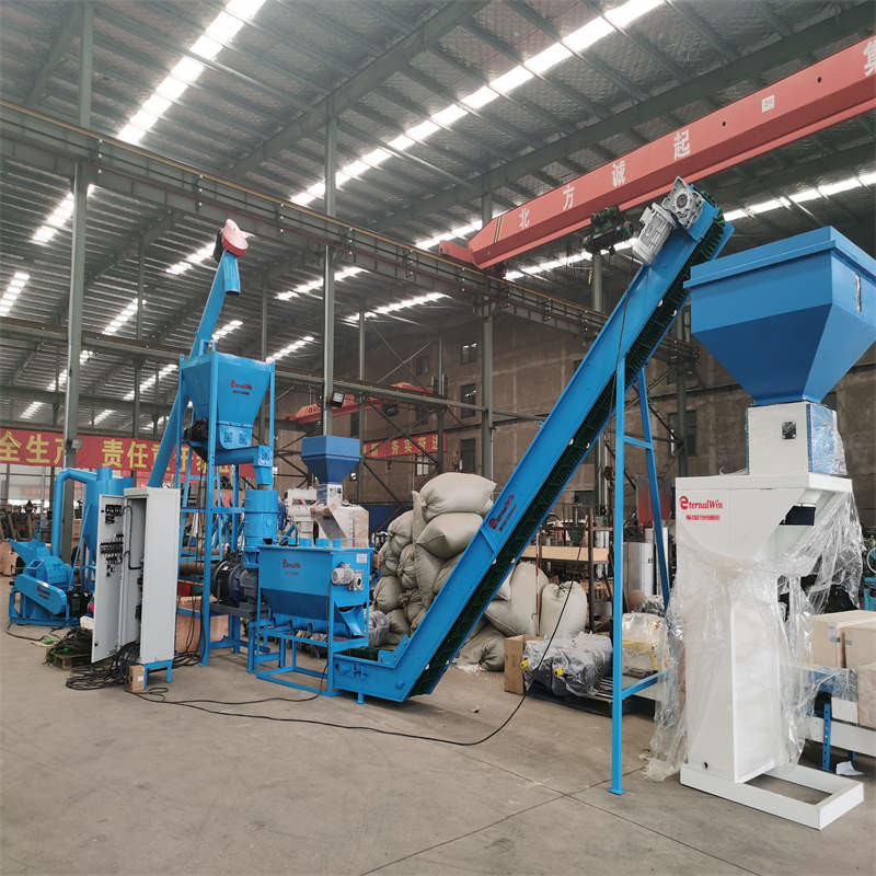 500-1000 kg/h Linea di produzione di pellet di legno / Linea di produzione di pellet di biomassa 87KW