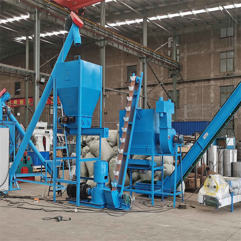 SGS Linea di produzione di pellet per mangimi Animali 500-1000 kg/h 17*5*5,5m