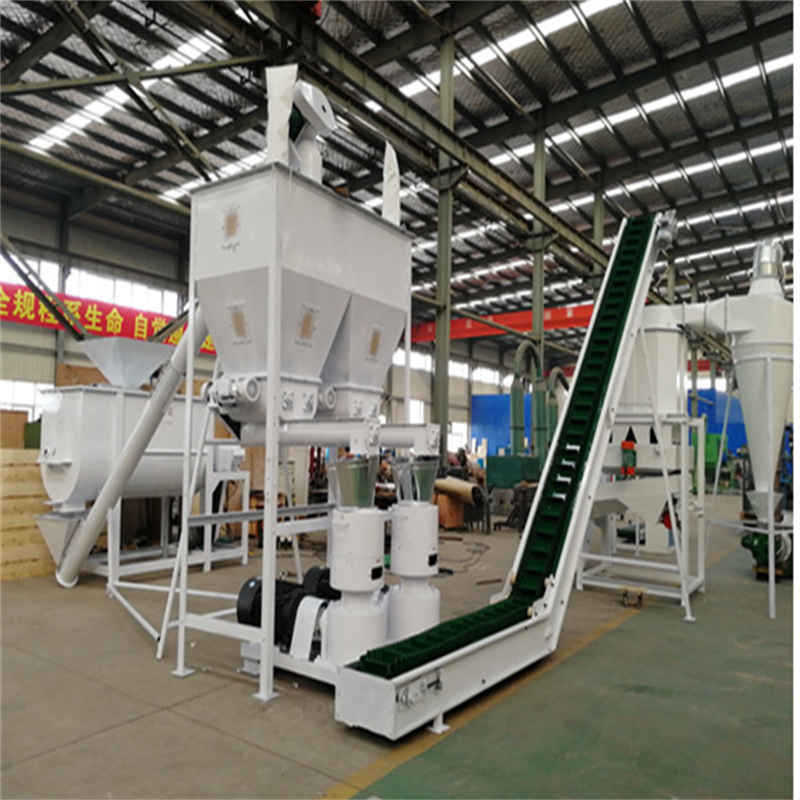 SGS Linea di produzione di pellet per mangimi Animali 500-1000 kg/h 17*5*5,5m