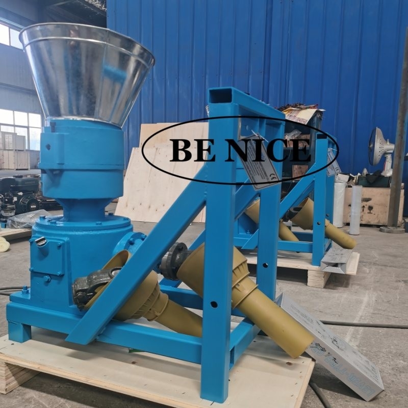 Fabbricazione di pellet PTO ad alta capacità con 2 rulli e matrici da 4 mm per 80-1000 kg/h