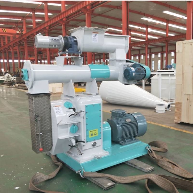 1-1.5 T/H Produttore di pellet per mangimi Ring Die Granulatore orizzontale nelle fabbriche di mangimi allevamenti e allevamenti