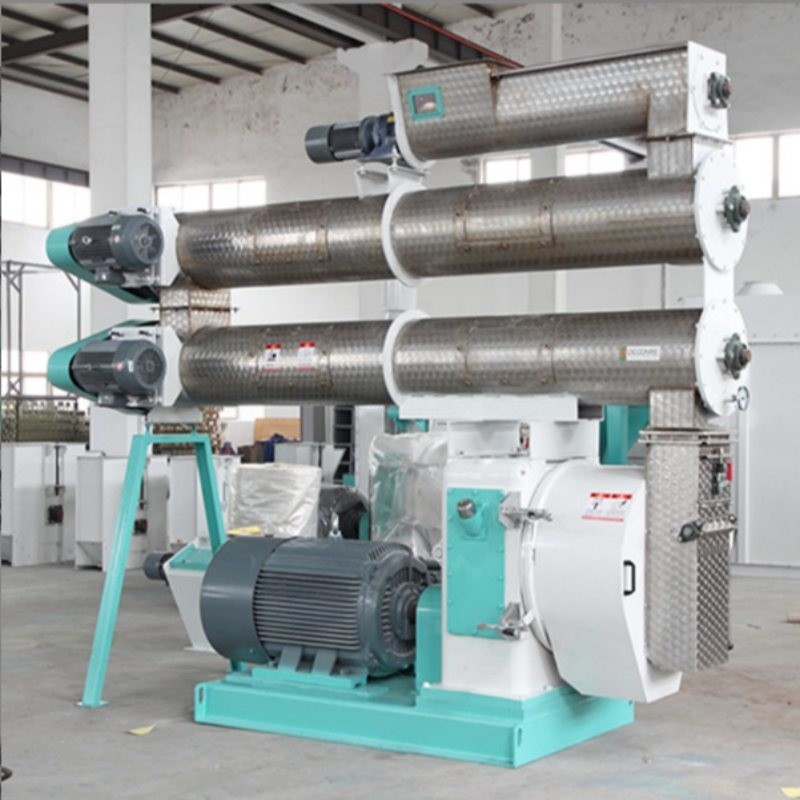 2-4 T/H Ring Die Feed Pellet Mill con condizionatore singolo di produzione di pellet per mangimi per animali
