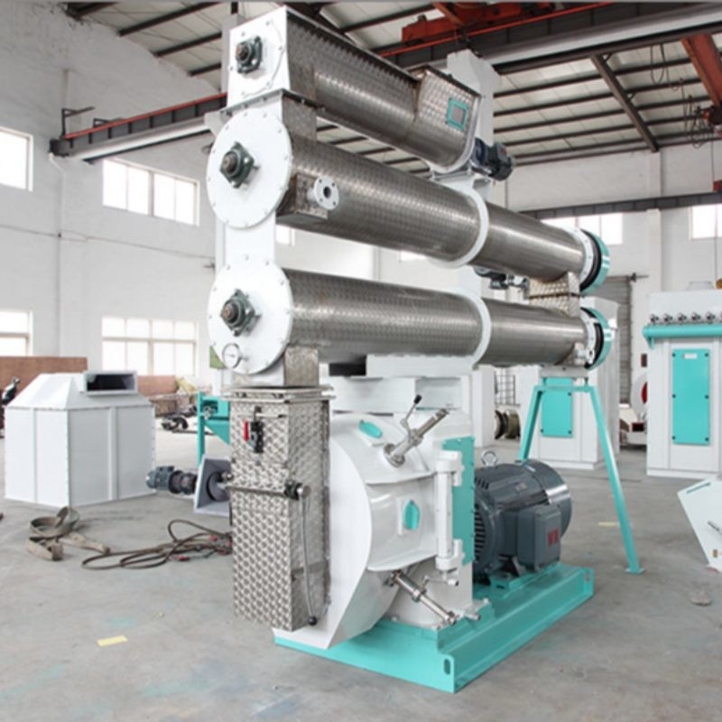 2-4 T/H Ring Die Feed Pellet Mill con condizionatore singolo di produzione di pellet per mangimi per animali