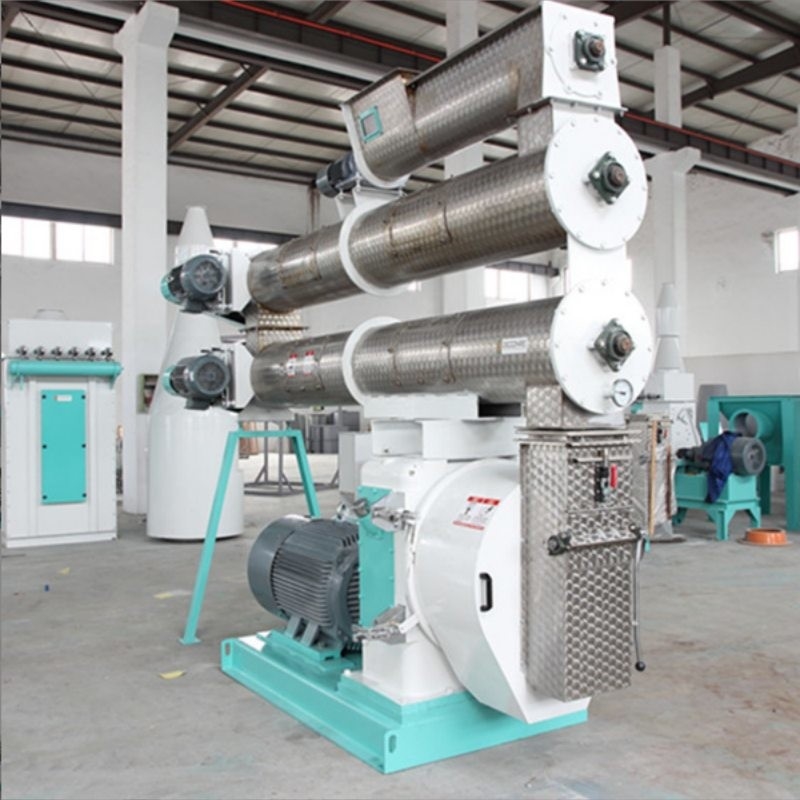 2-4 T/H Ring Die Feed Pellet Mill con condizionatore singolo di produzione di pellet per mangimi per animali