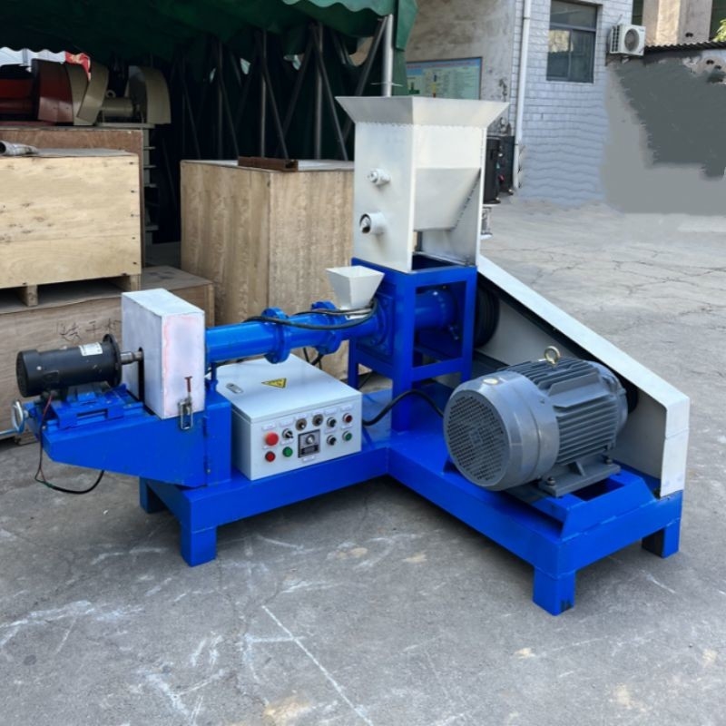 Estrusore di mangimi per pesci in acciaio al carbonio Strumento per la produzione di pellet per mangimi per pesci per gamberetti e per uccelli Macchina per pellet per pesci Macchina per mangimi per cani Strumento per la produzione di pellet per pesci