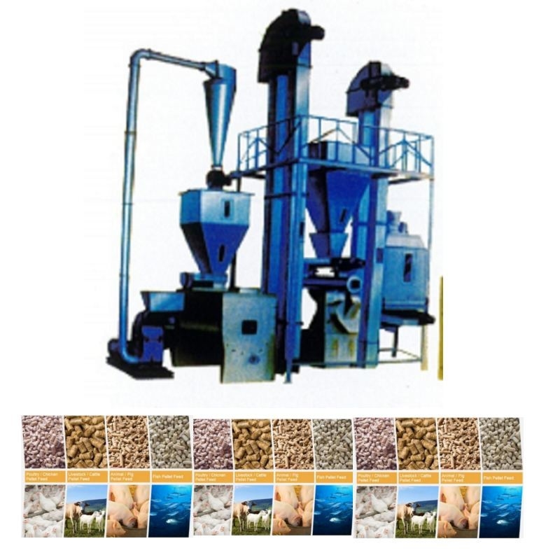 Linea di produzione di pellet per mangimi da 1 a 12 mm