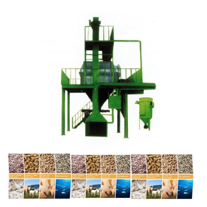 Linea di produzione di pellet per mangimi da 1 a 12 mm
