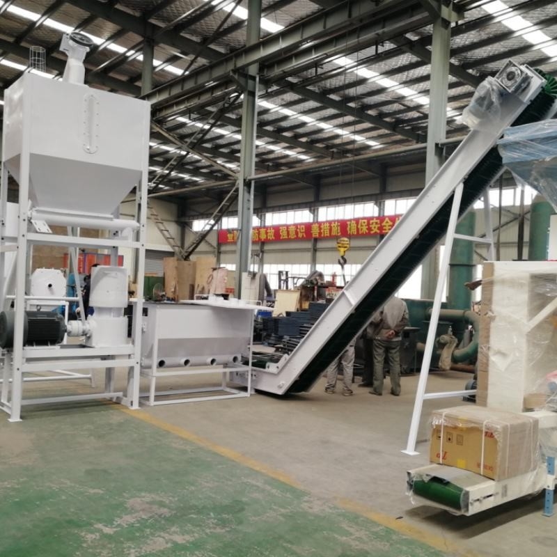 1 tonnellata/ora Granulatore speciale di biopellettini personalizzabile, Granulatore di riccioli di riso di paglia, linea di produzione di pellet per frammenti di legno