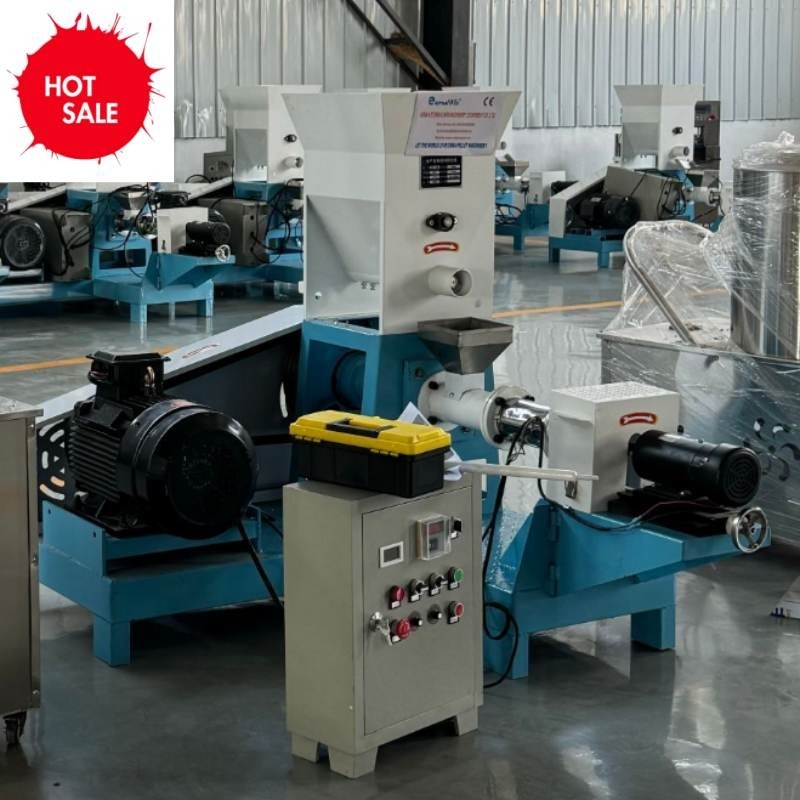 Alta produttività 180-200 kg/h Estrusore di mangimi per pesci di tipo secco con potenza di 18,5 kW