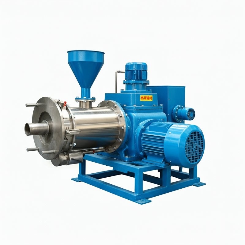 18Estruttore per mangimi per pesci di tipo secco da 0,5 kW per una capacità di 200 kg/h e una potenza di taglio di 0,4 kW