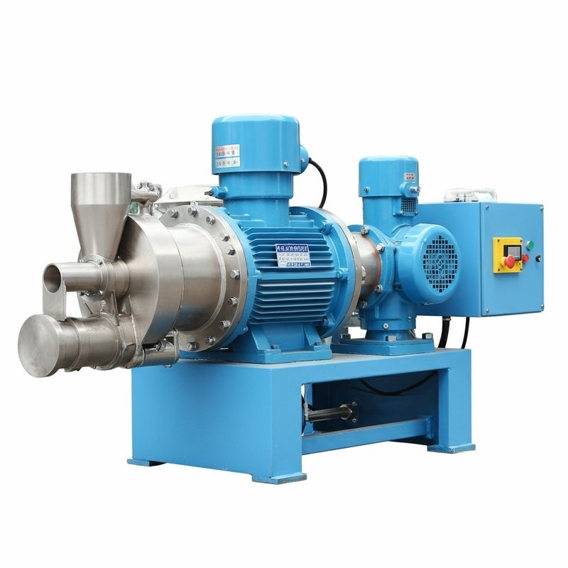 18Estruttore per mangimi per pesci di tipo secco da 0,5 kW per una capacità di 200 kg/h e una potenza di taglio di 0,4 kW