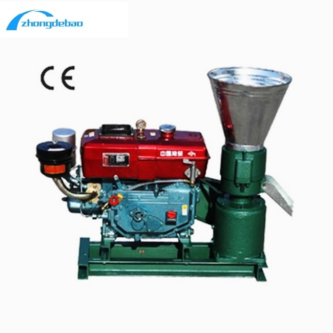 Nuovo design 10HP Diesel tipo pellet di mangime macchina 90kg/h Animal Feed Mill Machine