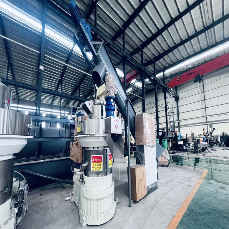 Pellettatrice ad anello ad alta efficienza per pellet di legno per combustibile da biomassa con struttura robusta e design intuitivo