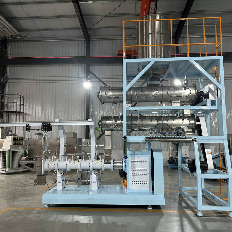 Linea di estrusione multifunzionale a doppia vite singola per mangimi 500 kg/H-10T/H Capacità per la produzione di mangimi per pesci e mangimi per animali domestici con costruzione in acciaio inossidabile
