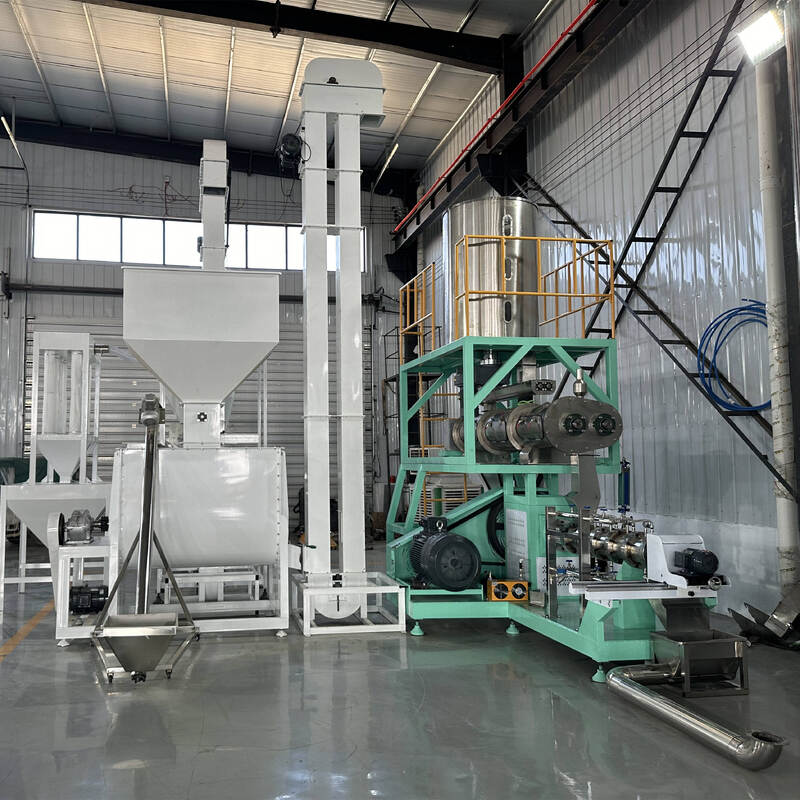 Linea di estrusione multifunzionale a doppia vite singola per mangimi 500 kg/H-10T/H Capacità per la produzione di mangimi per pesci e mangimi per animali domestici con costruzione in acciaio inossidabile