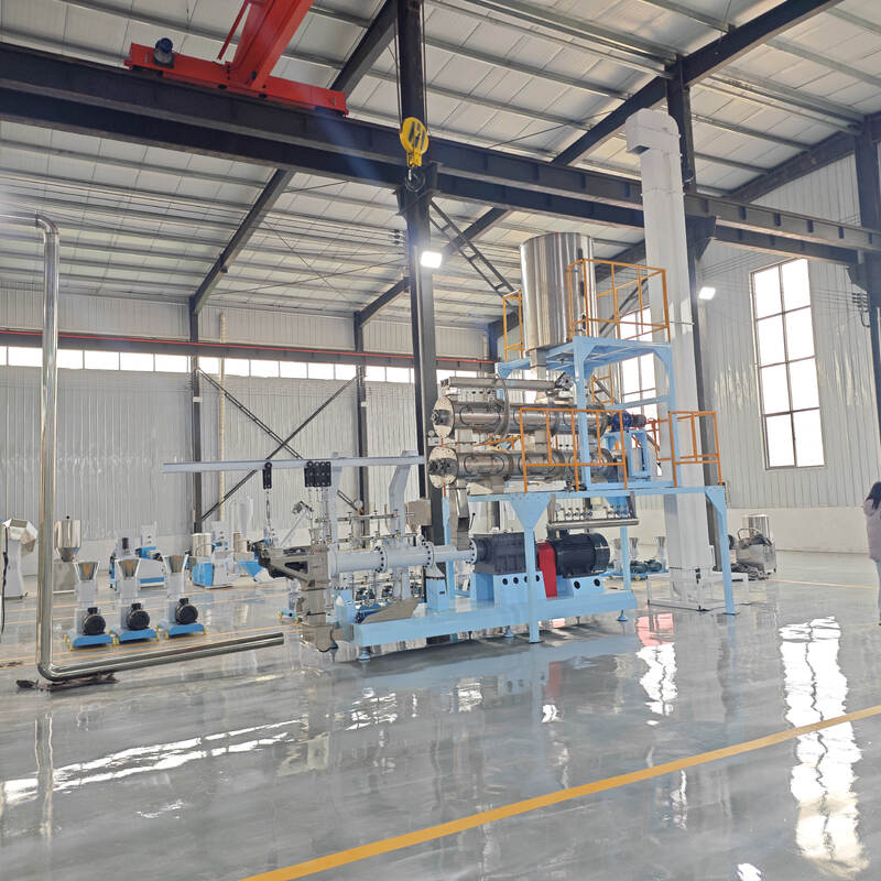 Linea di estrusione multifunzionale a doppia vite singola per mangimi 500 kg/H-10T/H Capacità per la produzione di mangimi per pesci e mangimi per animali domestici con costruzione in acciaio inossidabile