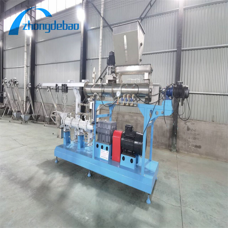 Potenza principale 37-160kw Macchina galleggiante per mangimi di pesci di grado industriale Macchina a pellet galleggiante per mangimi per impianti di allevamento di pesci