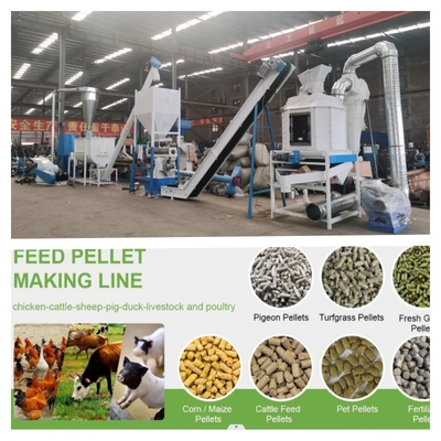 1-12mm completamente automatici 2 tonnellate alimentano la linea di produzione della pallina con il certificato del CE