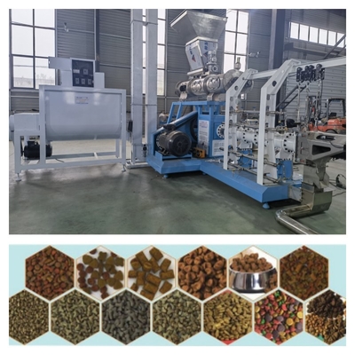 Linea di produzione galleggiante di mangime per pesci in acciaio inossidabile da 1-12 mm Potenza motore principale 5,5-132 kW