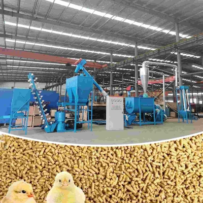 linea di produzione della pallina dell'alimentazione 1000kg/H macchina di produzione dell'alimentazione del pollame del bestiame