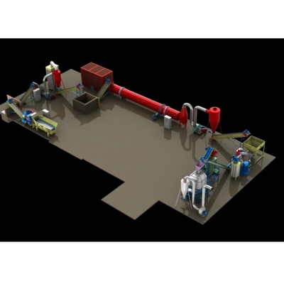 Linea di produzione della pallina della biomassa del granulatore pallina della segatura di legno che fa macchina