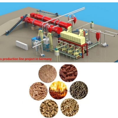 Linea commerciale 1 della pallina della biomassa - 5TPH riso Straw Pellet Making Machine