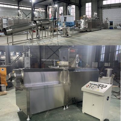 Il pesce acquatico alimenta il creatore lavora la vite a macchina di Cat Food Making Machine Twin del cane 160KW