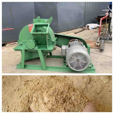 frantoio di legno di Ginder Shedder della macchina della segatura del ceppo di 500kg/H 11kw piccolo per segatura di legno