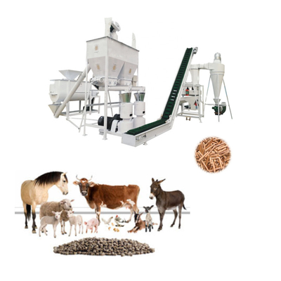 La pallina dell'alimentazione del motore a benzina macina il bestiame dell'alimentazione animale alimenta la macchina della pallina