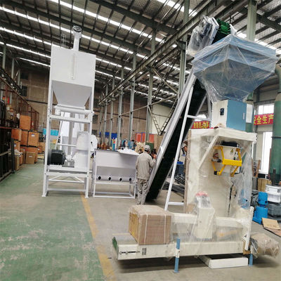 1000 kg/h Linea di produzione di pellet per mangimi, triturazione, miscelazione, granulazione, raffreddamento Imballaggio 5in1